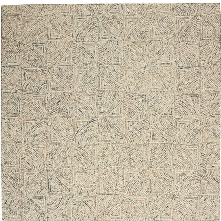 HomeRoots Wool Geometric Area Rug