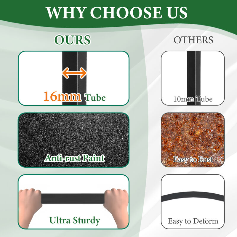 Double Layer Iron Garden Arch &ndash; Arc Roof with Chair for Courtyard or Patio