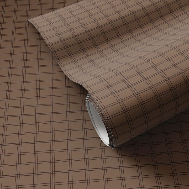 Hand Checks Wallpaper by Getty Images - Hand Checks Black & Tan II