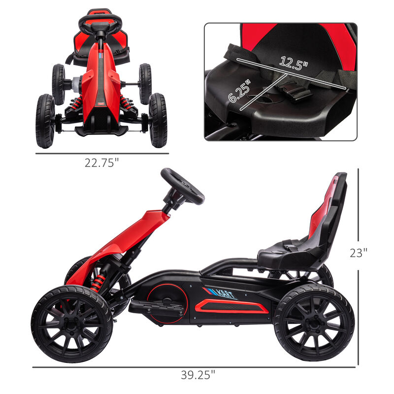 BreeBe 12V Electric Go Kart for Kids w/ Adjustable Speed image number 2