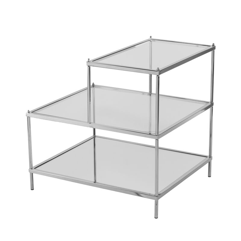 Knox Glam Mirrored Accent Table