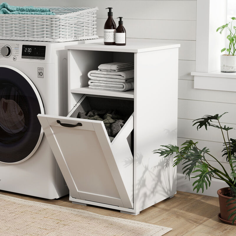 ELEMENT ACE Laundry Cabinet with Removable Liner Bags - Space Saving Storage Solution for Dorms and Apartments image number 4