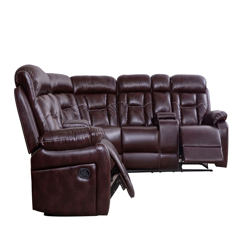 Sectional Sofa with Manual Reclining