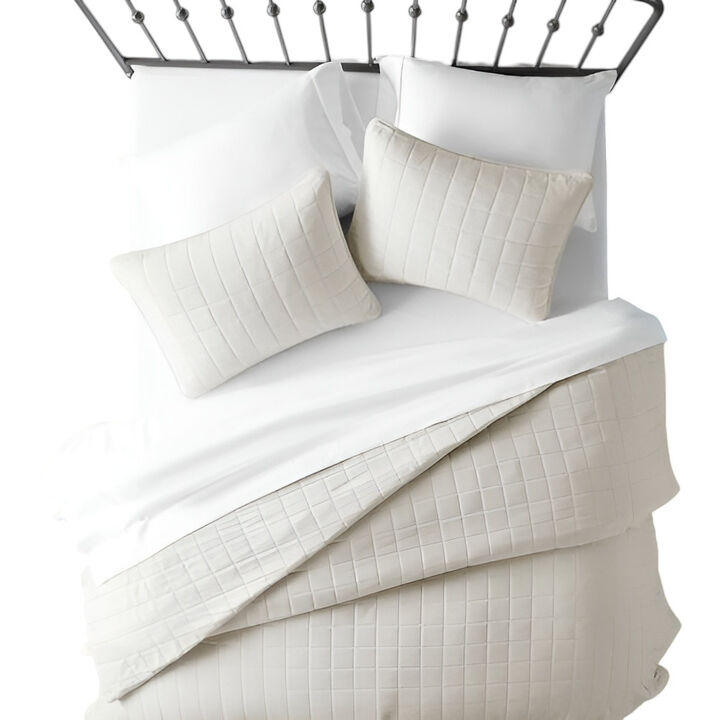 3-Piece Microfiber Farmhouse Coverlet Set – Soft, Durable Bedding for Bedroom Décor