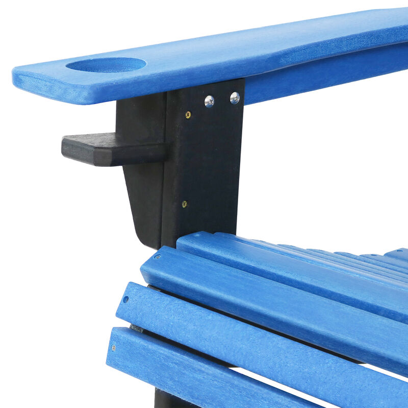 Sunnydaze Set of 2 Adirondack Chairs with Drink Holder