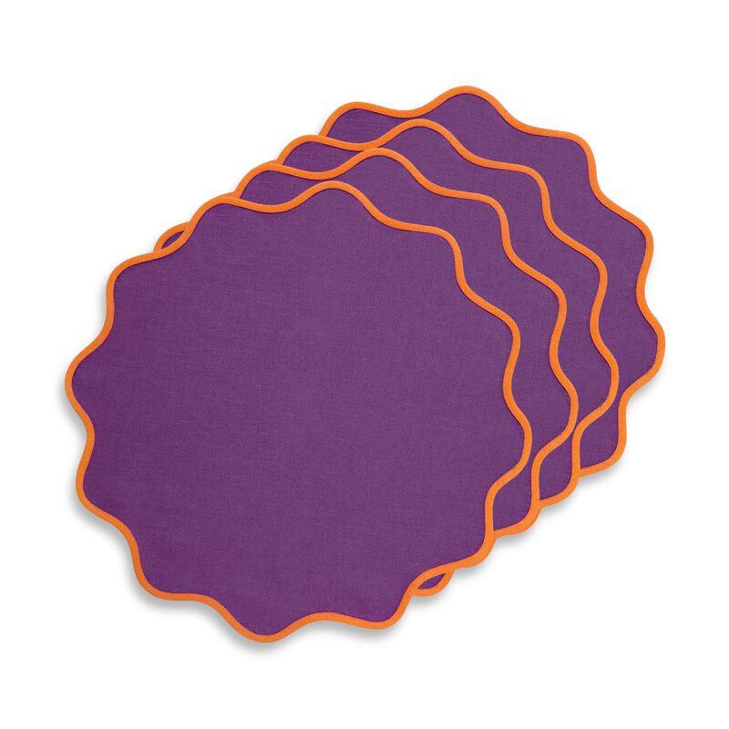 Linen Placemats - Giselle Scallop Edge image number 0