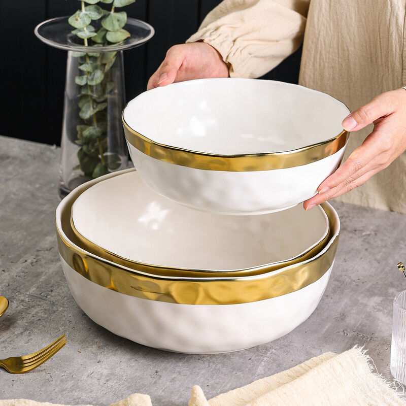 Stone Lain Florian Porcelain Serving Bowl Set 3 Piece