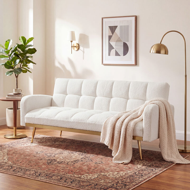 Wosdik Teddy Fleece Adjustable Futons image number 3