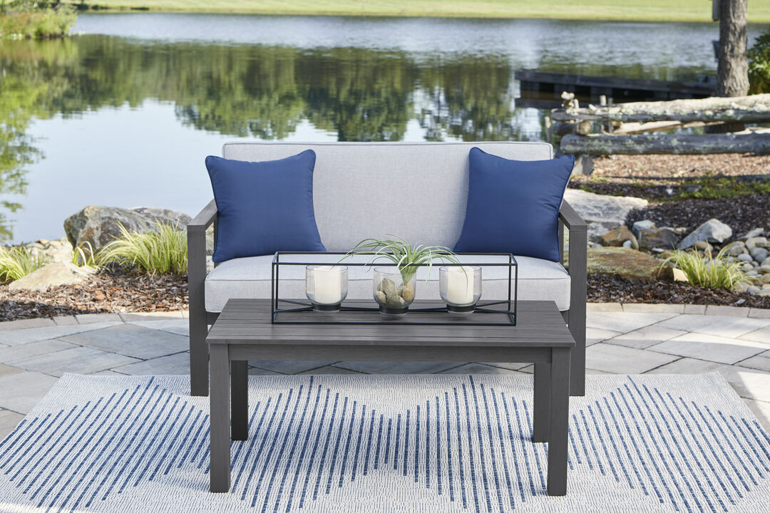 Fynnegan Loveseat With Table