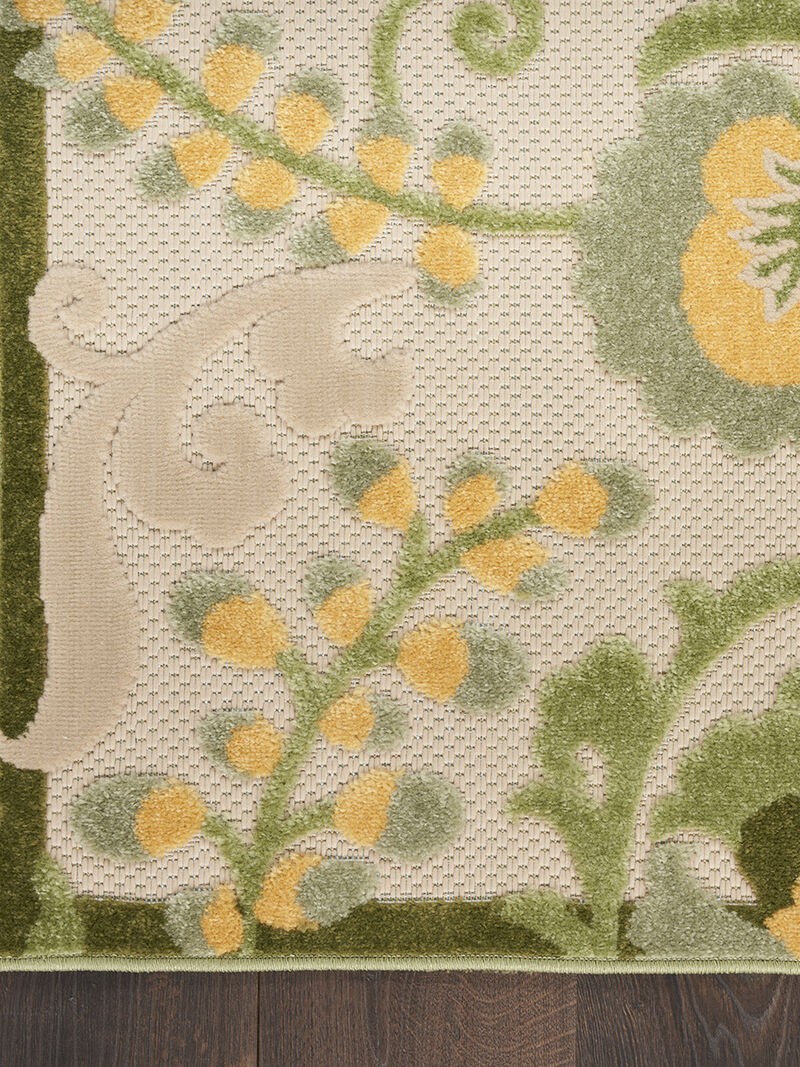 Aloha ALH17 Ivory/Green 10' x 14' Rug