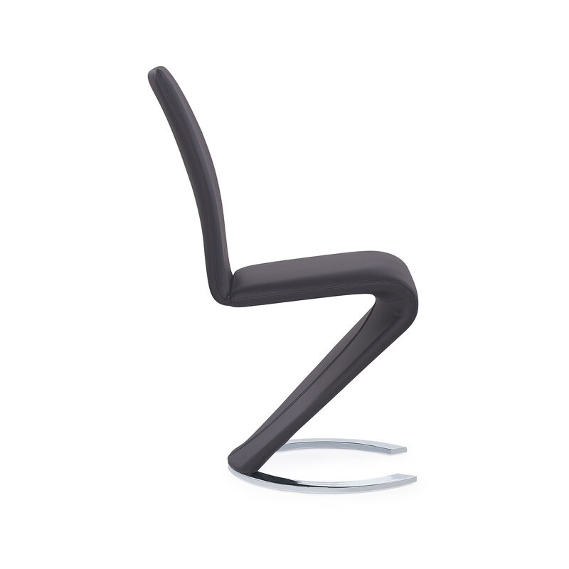 Grey Modern Dining Chairs Set of 2 image number 5