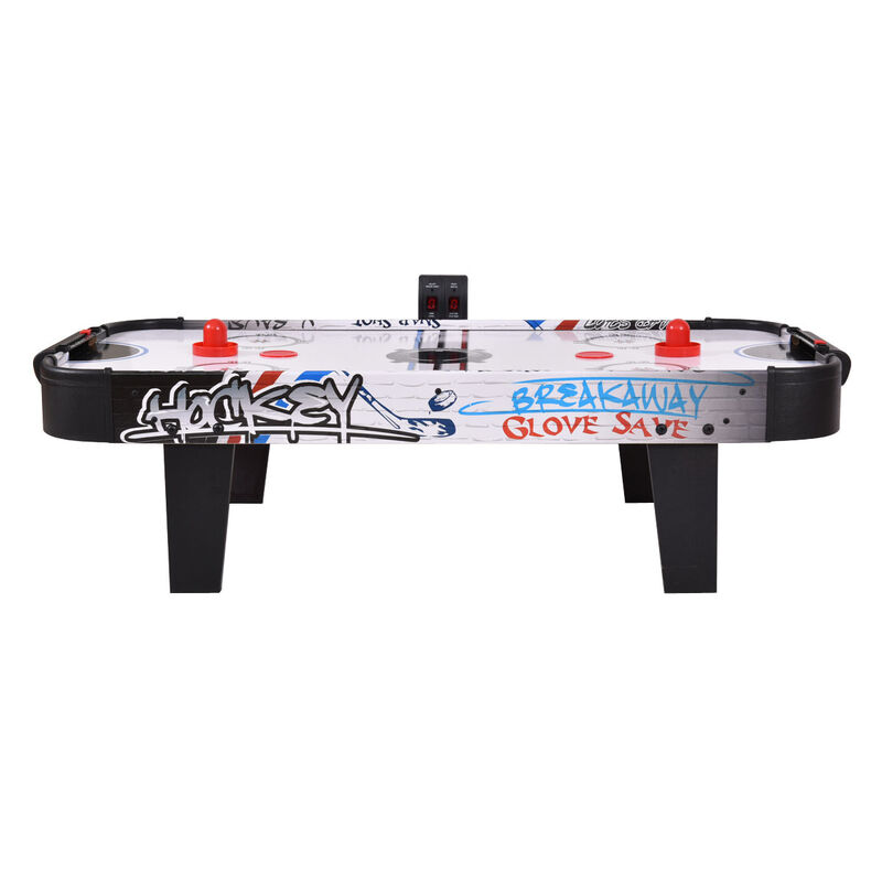 42-Inch Tabletop Air Hockey Game with Automatic Scoring and 2 Pushers image number 1