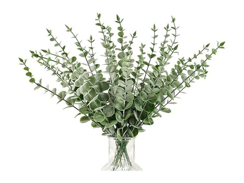 30 Piece Artificial Eucalyptus Flower Stems Wedding Centerpiece Decor image number 0