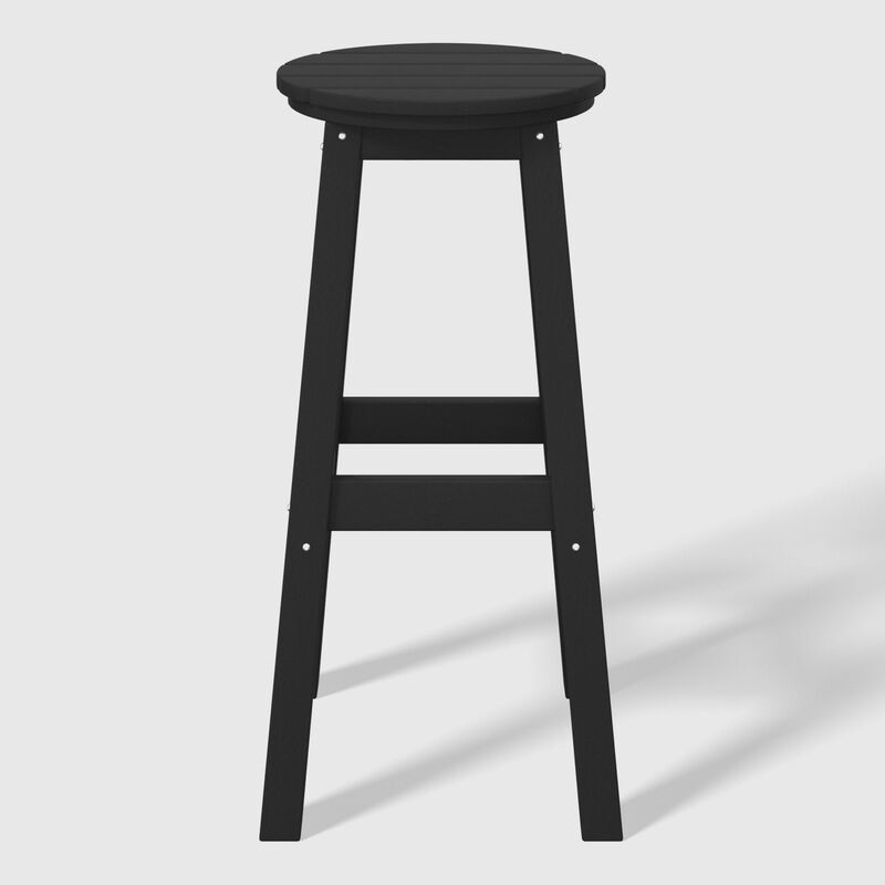 WestinTrends 29" HDPE Outdoor Patio Round Bar Stool