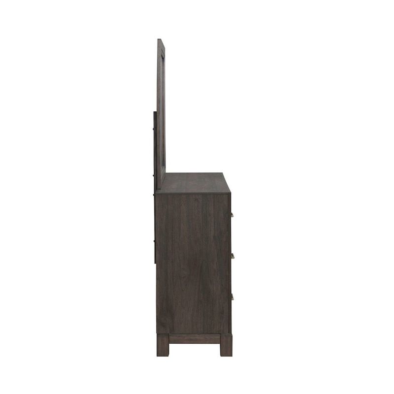 Liberty Furniture Modern Edge Dresser & Mirror Set for Bedroom - Caffe image number 1