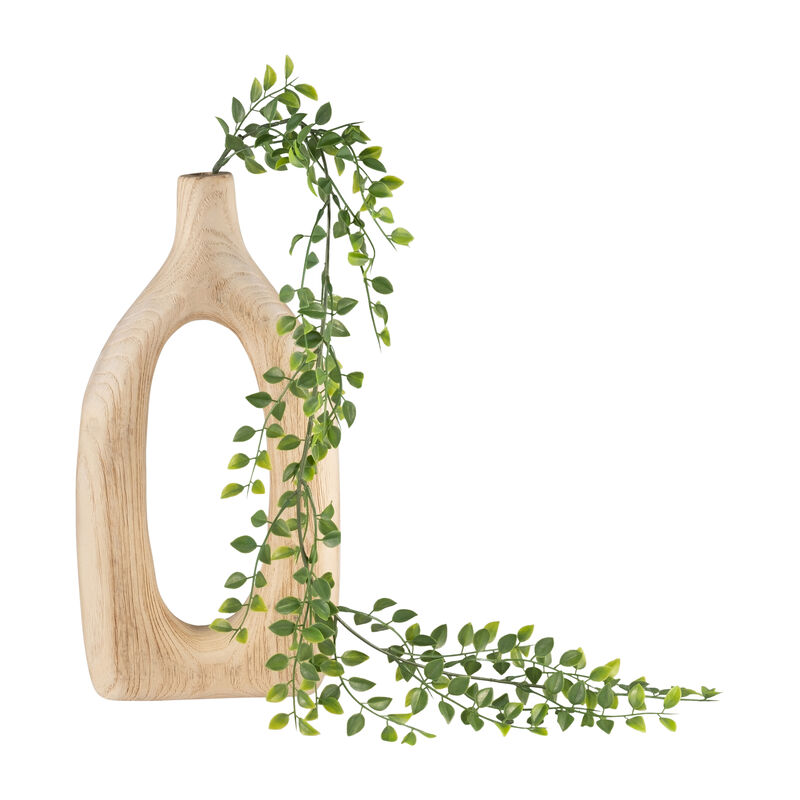 Wood 14"H Cut-out Vase image number 3