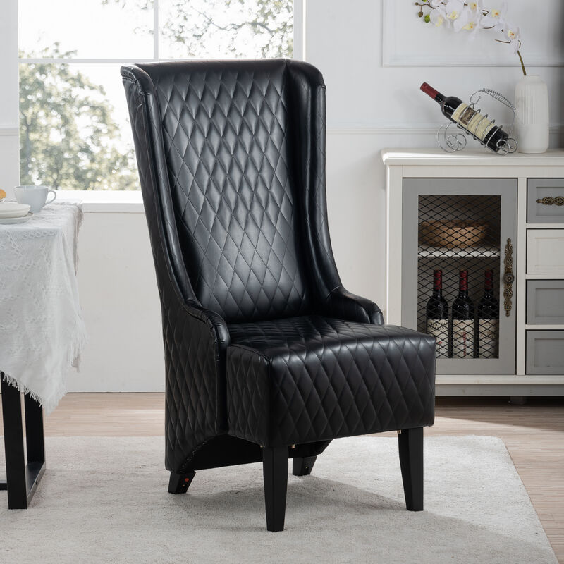 Montzi  Faux Leather Accent Chair image number 3