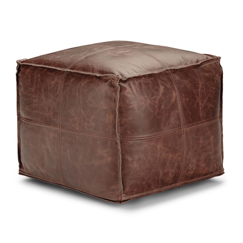 Simpli Home Sheffield Square Pouf image number 0