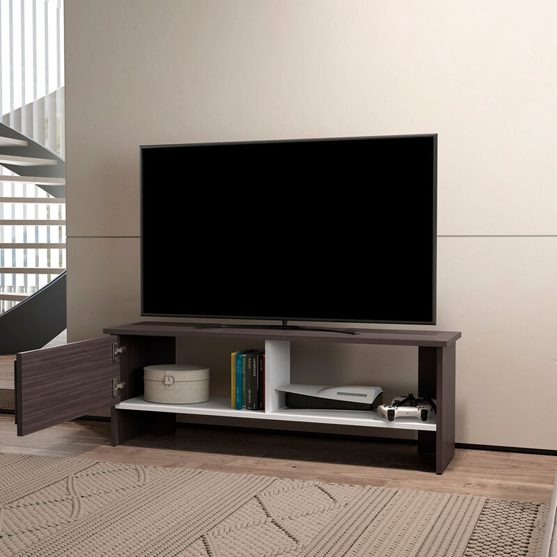 Ocean Shores Tv Stand, Black/White