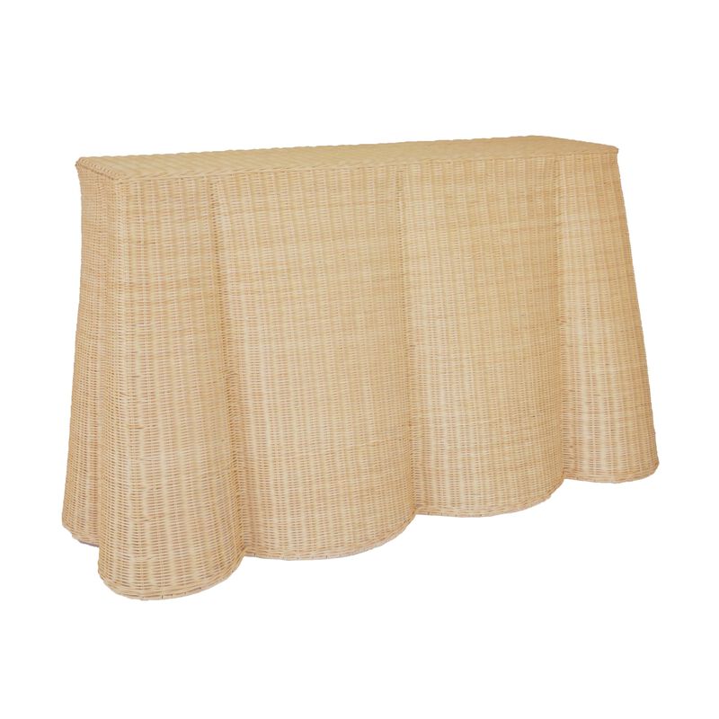 Tov Furniture Egan Natural Rattan Console Table image number 2