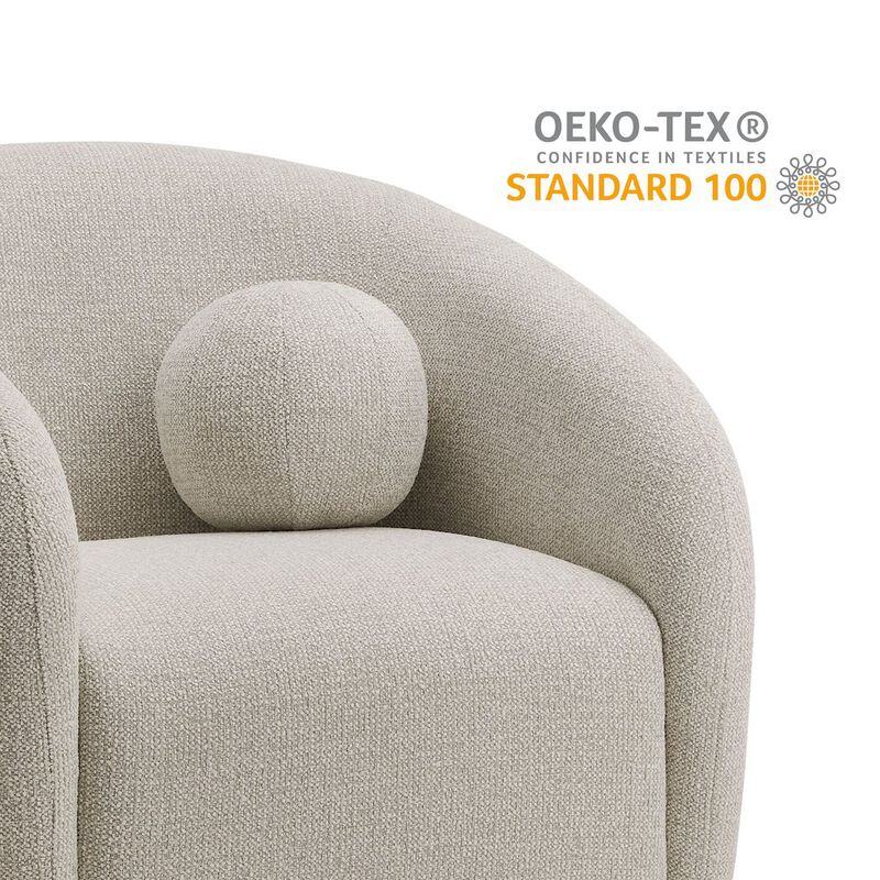 Holland Swivel Chenille Fabric Armchair image number 6
