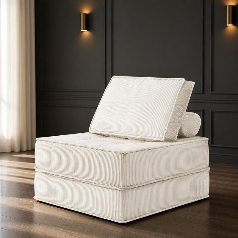 GOODSILO Modular Single Seater Sofa with DIY Multi-Combination Design, Skin-Friendly Fabric for Living Room image number 2