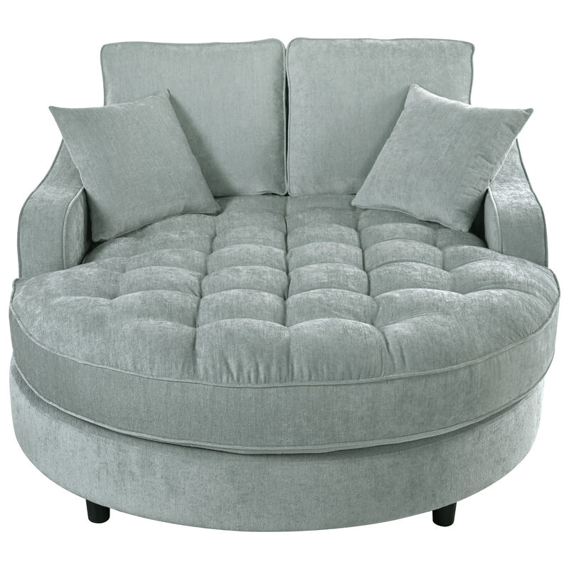 Merax Chenille Fabric Sofa Chaise Lounge image number 0