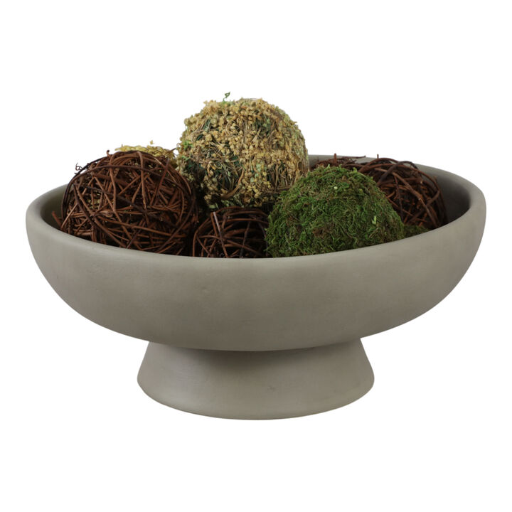 Terracotta Bowl On Pedestal