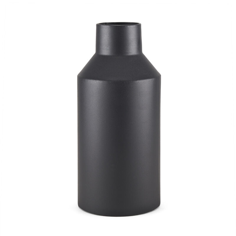 HomeRoots 14" Black Metal Table Vase image number 0