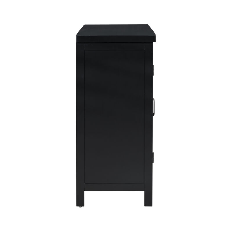 Merax 4-Door Storage Sideboard with Adjustable Shelves