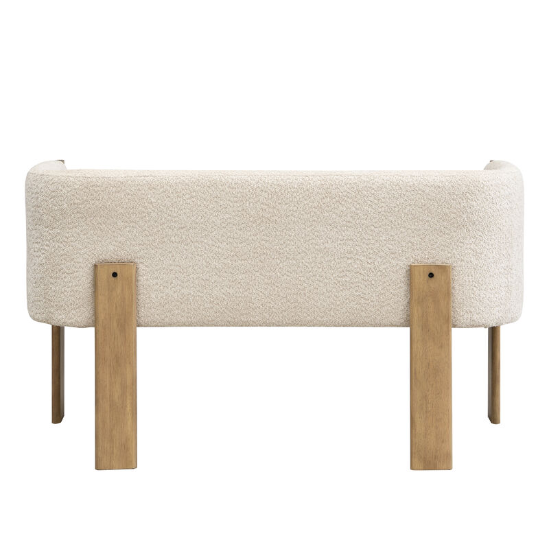 Pikert 48.5" Upholstered Solid Loveseat image number 3