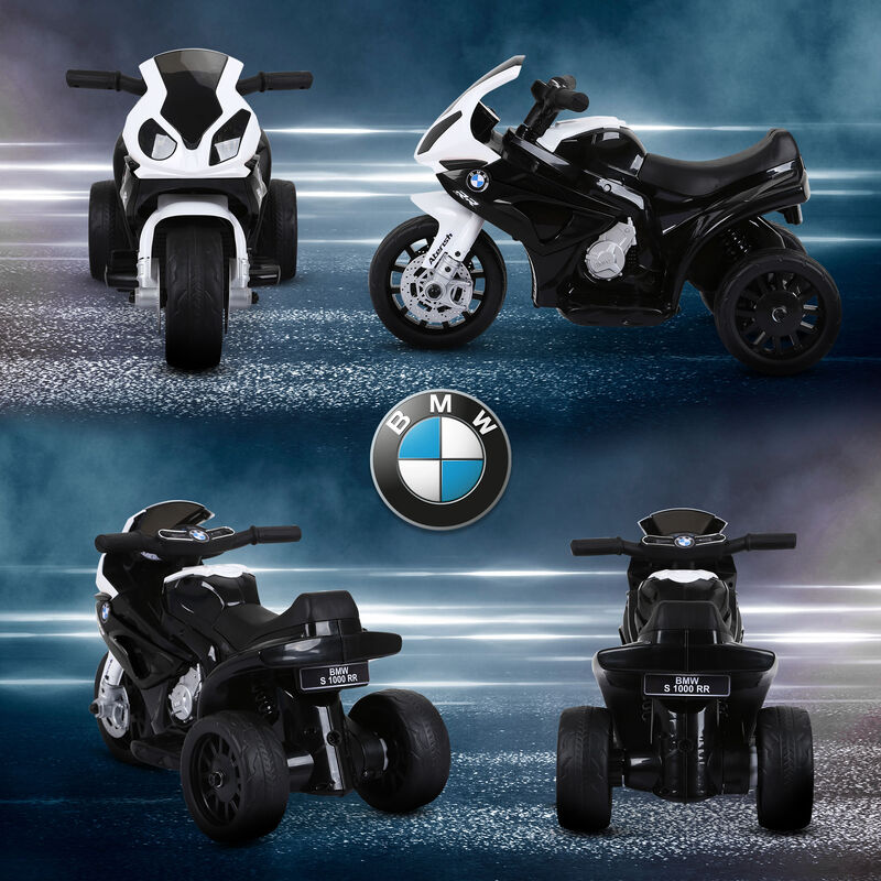 BreeBe 6V 3 Wheeled Electric Motorcycle, Kids Motorcycle Licensed BMW with Headlight, Music image number 7