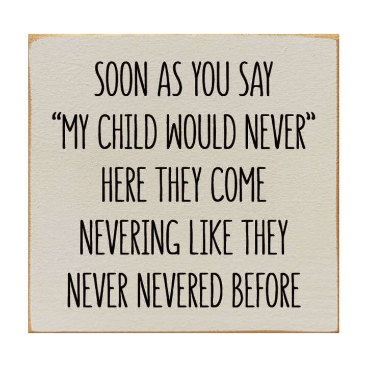 Parent Life Wood Sign Rustic Wooden Wall Decor with Humorous Family Quote