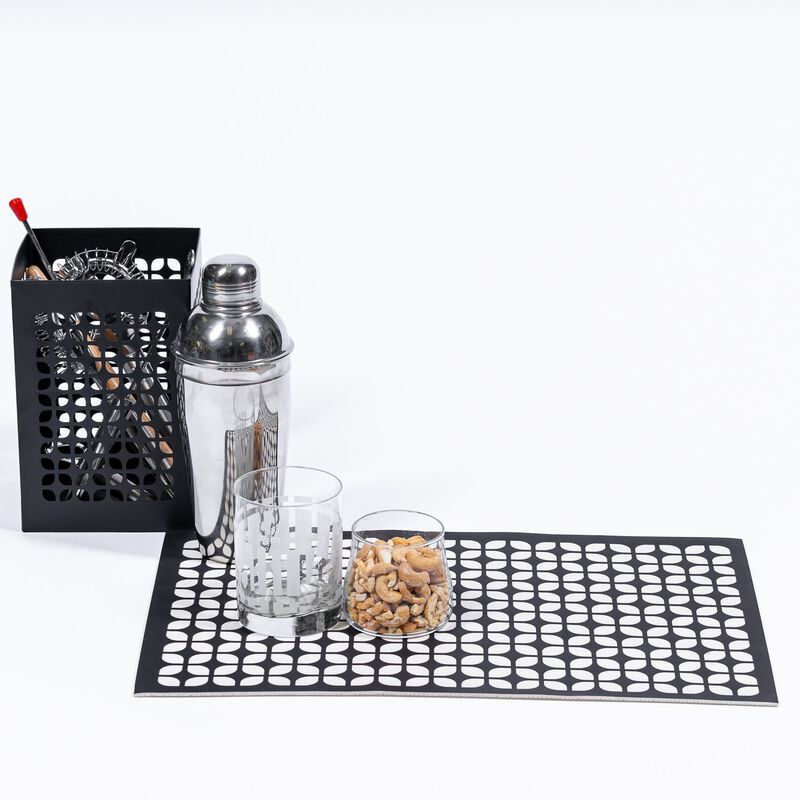 Breeze Block Placemats (set of 4)-Galaxy in Black