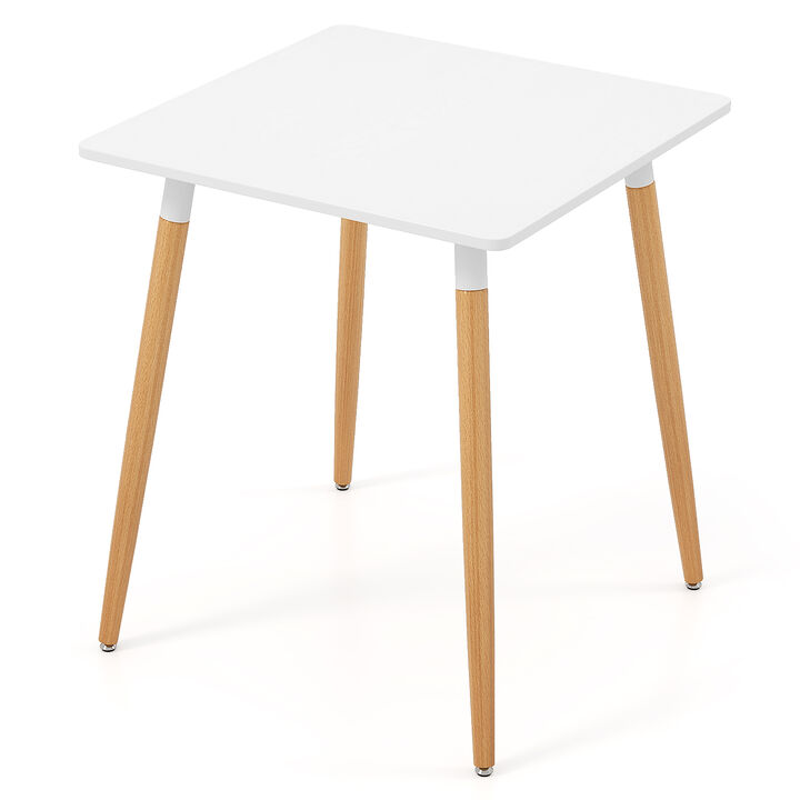 Simple Square Dining Table – Adjustable Feet, Durable Design for Kitchen and Dining Room
