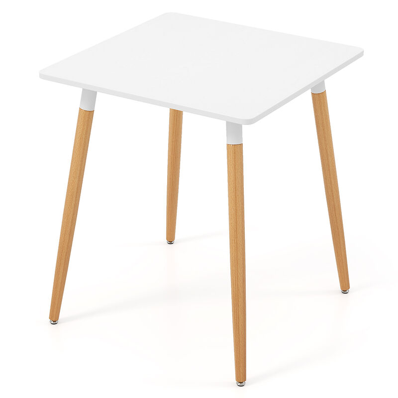 Simple Square Dining Table – Adjustable Feet, Durable Design for Kitchen and Dining Room