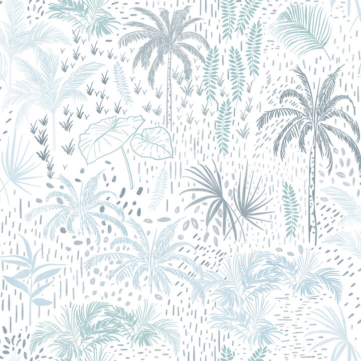 Etched Tropic Peel and Stick Wallpaper