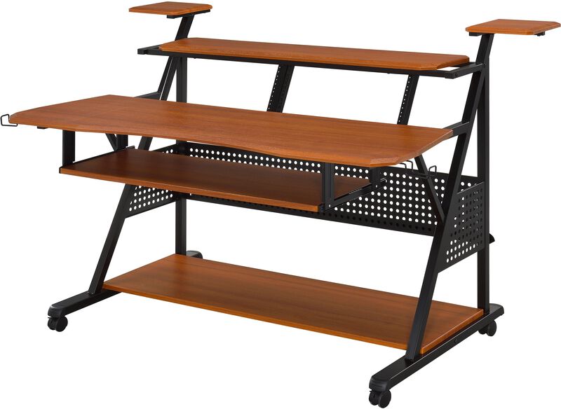 ACME Willow Music Desk, Cherry & Black Finish