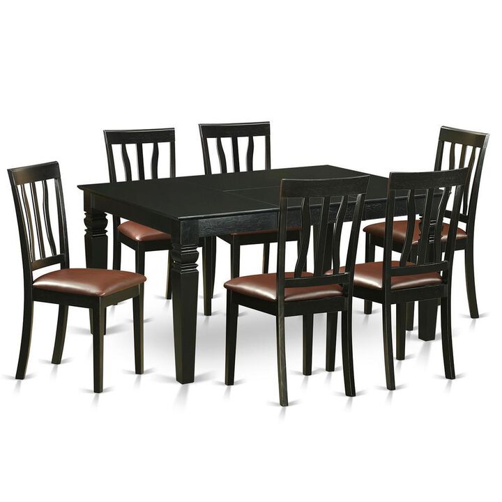 7 Pc dinette Table set for 6-Kitchen dinette Table and 6 Kitchen Chairs