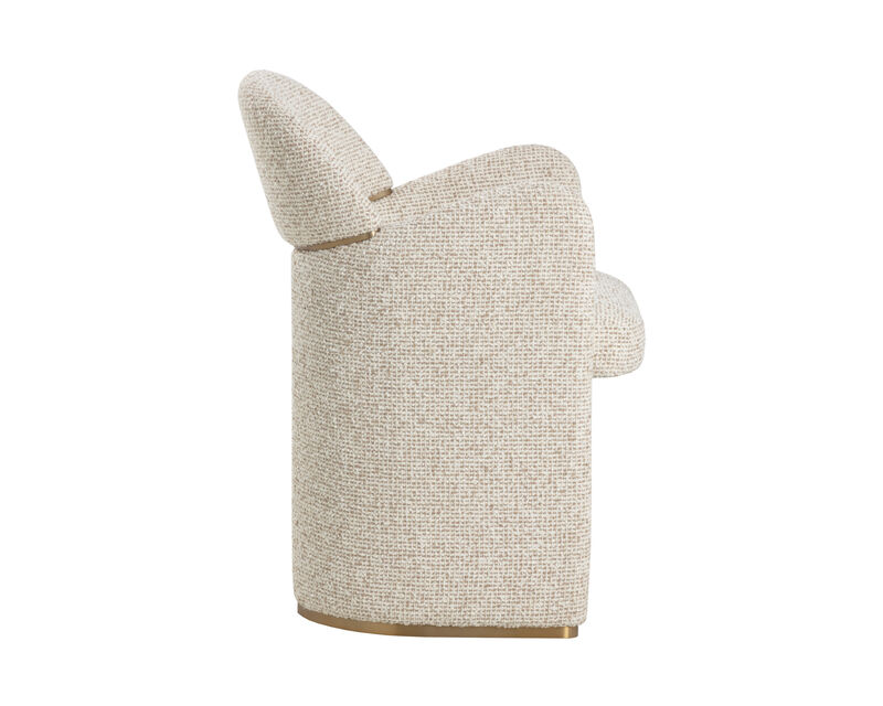 Galen Noah Ecru Dining Armchair image number 2