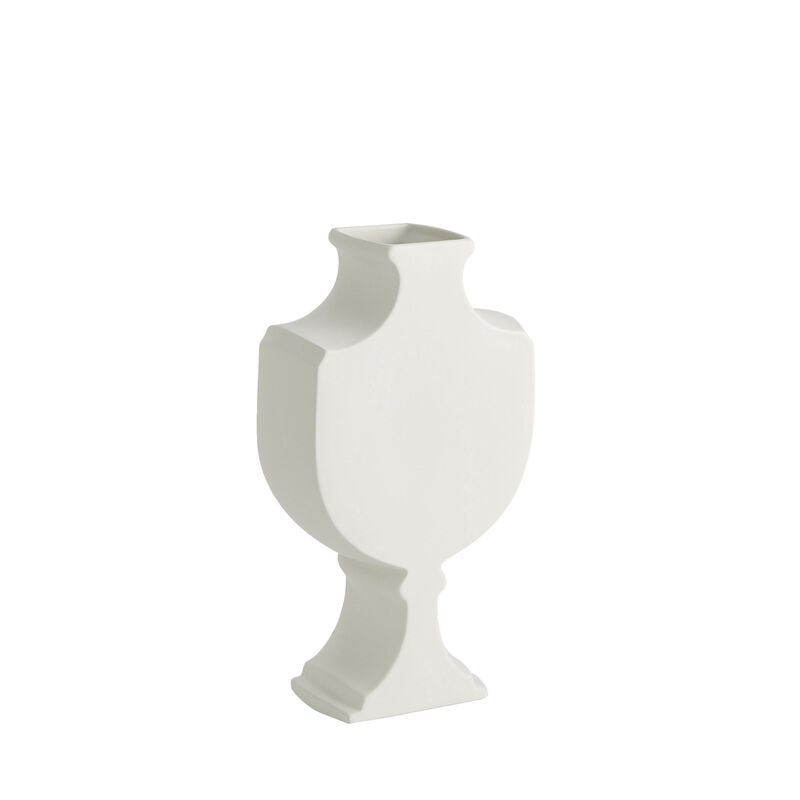 Classic Sliced Vase- White