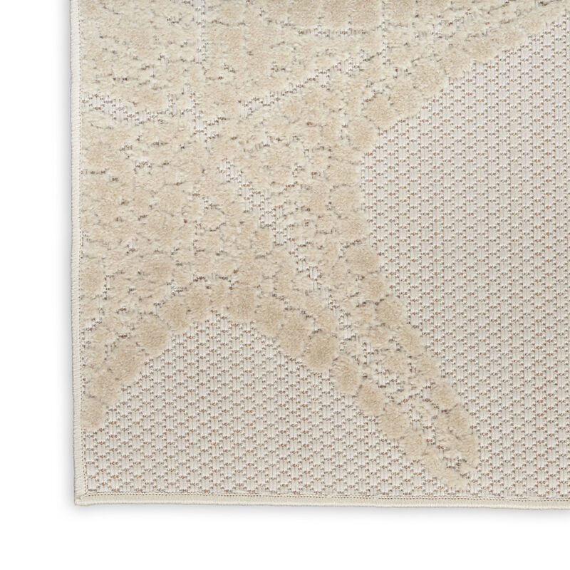 HomeRoots 8' Ivory Yellow Orange And Green Starfish Indoor Outdoor Runner Rug image number 2