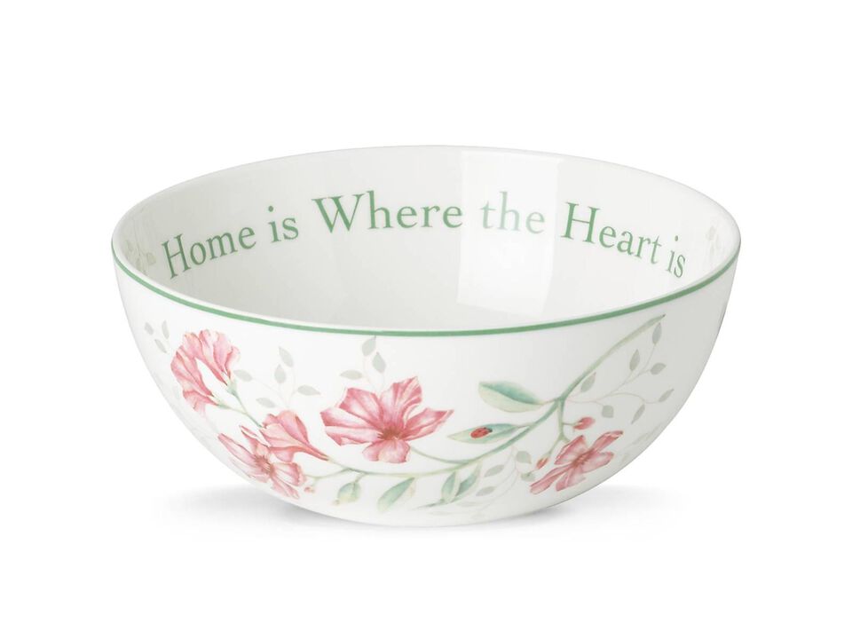 Lenox Butterfly Meadow "Home Is Where The Heart Is" Serving Bowl