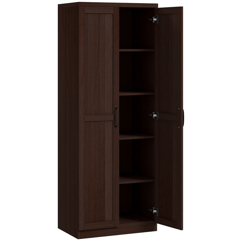 Hivvago Pantry Cabinet with 5-Tier and Adjustable Shelving image number 0
