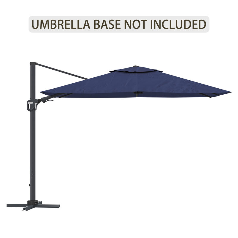 11ft Cantilever Patio Umbrella Square Umbrella Outdoor Patio Offset Patio Umbrella Large Outdoor Umbrella Pool Umbrella for Backyard Garden Deck Pool11ft Cantilever Patio Umbrella Square Umbrella Outdoor Patio Offset Patio Umbrella Large Outdoor Umbrella Pool Umbrella for Backyard（Without Base） image number 0