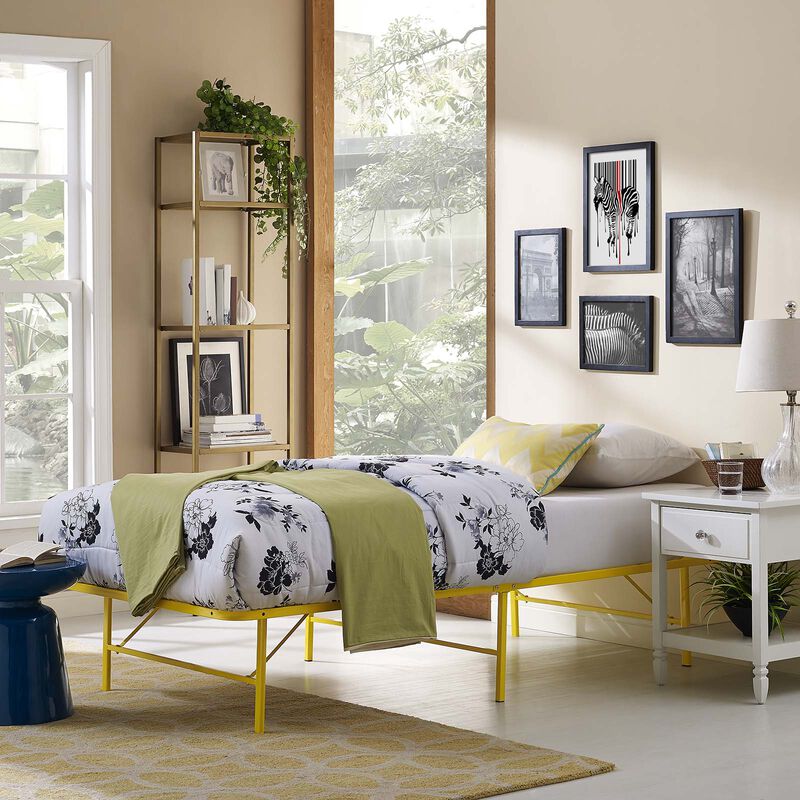Modway - Horizon Twin Stainless Steel Bed Frame image number 1