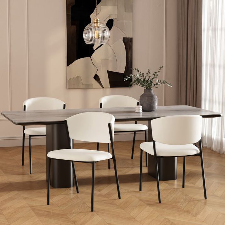 Drift White Side Chairs (Set of 4)
