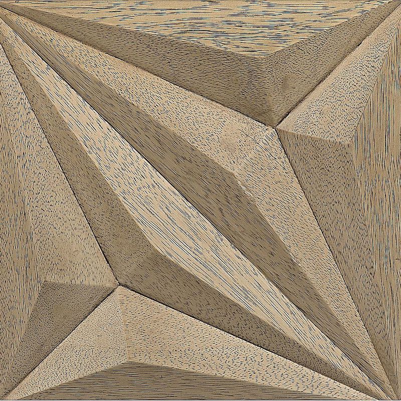 Zurich Console, Bleached Walnut with Steel