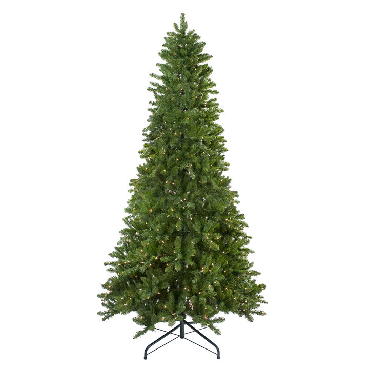 7.5' Pre-Lit Slim Eastern Pine Artificial Christmas Tree - Clear Lights