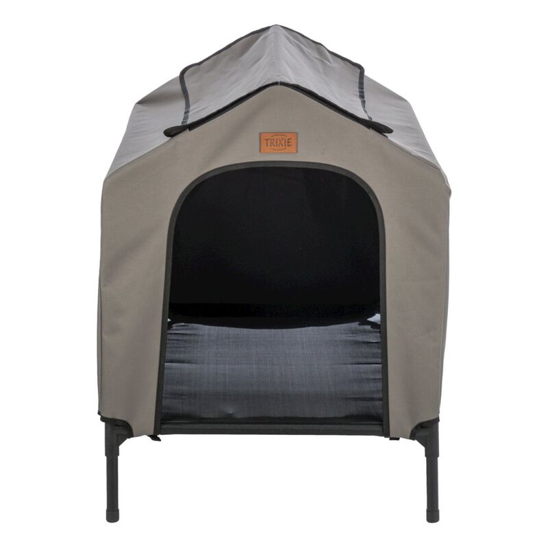 TRIXIE 2-in-1 Elevated Portable Dog House or Dog Cot & Tent image number 0
